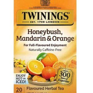 Twinings, Flavored Herbal Tea Honeybush - Mandarin & Orange, 20ct 1.41oz 40g